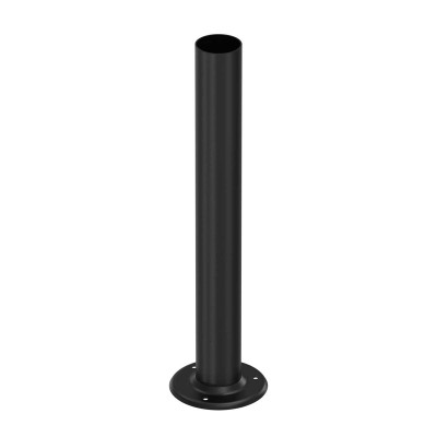 Steel Pole ø60mm Height 100mm Black