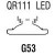 QR111 LED G53