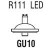 R111 LED GU10
